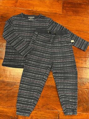 RuggedButts Navy Dot Stripe Kids Performance Set